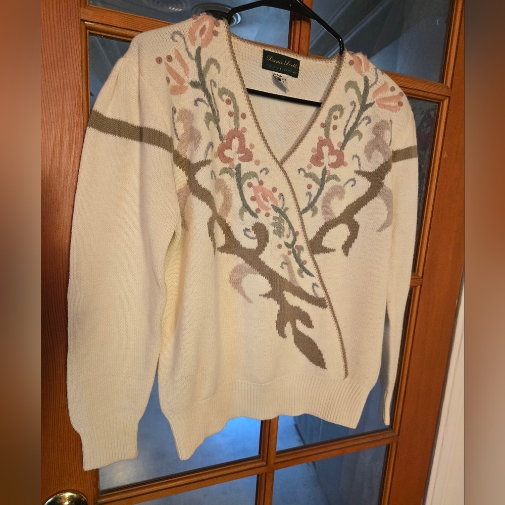 Dana Scott 80s Vintage Sweater Large
